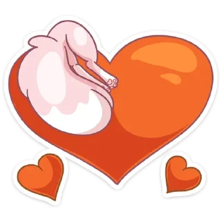 ❤️ emoji Розовая Нура (@TgSticker) Telegram sticker 9 of 49
