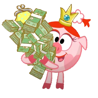 🤑 emoji I love Smeshariki Telegram sticker 21 of 95
