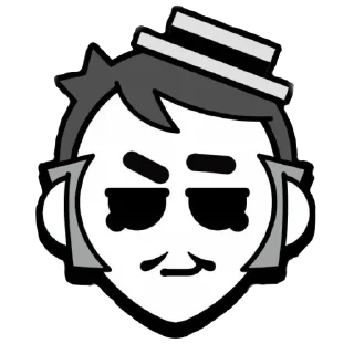 🙂 emoji Gray Telegram sticker 5 of 14