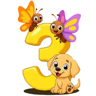 👍 emoji Цифры :: @mir_detstva_tg Telegram sticker 4 of 10