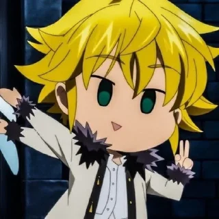 🌟 emoji Мелиодас -> @animebotsa Telegram sticker 16 of 32