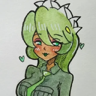 🙂 emoji Фукуа от Skullgirls channel ! Telegram sticker 24 of 32
