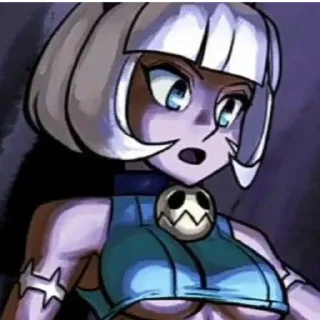😼 emoji Мисс Форчун от Skullgirls channel! Telegram sticker 7 of 26