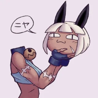 😼 emoji Мисс Форчун от Skullgirls channel! Telegram sticker 3 of 26