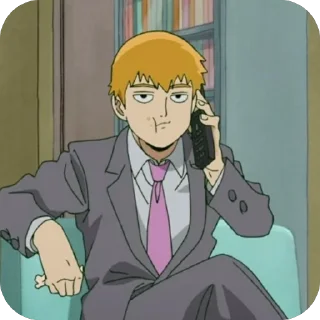 😐 emoji Reigen Arataka • @Earth928B Telegram sticker 15 of 50