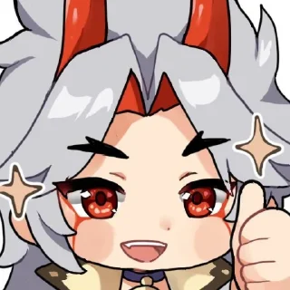 👍 emoji Arataki Itto Telegram sticker 8 of 95
