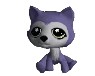 Sticker from LPS pets waving