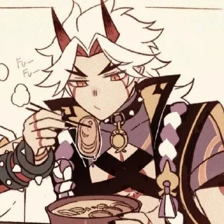 🍜 emoji ♡Arataki Itto♡ Telegram sticker 6 of 33