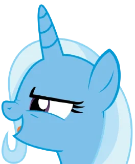 😒 emoji Trixie | @MyLittlePony_bots Telegram sticker 21 of 108