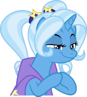😏 emoji Trixie | @MyLittlePony_bots Telegram sticker 23 of 108