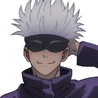 😊 emoji Satoru Gojo Telegram sticker 16 of 34