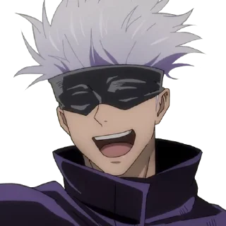 😄 emoji Satoru Gojo Telegram sticker 8 of 34