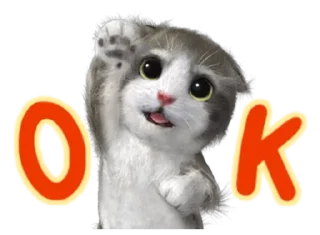 🤝 emoji Kitten @TVstickers Telegram sticker 5 of 40