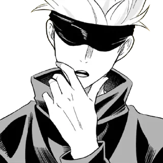 🤔 emoji Satoru Gojo Telegram sticker 24 of 34