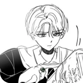 🧐 emoji Draco with Milfa for freak @RootOfEvilll Telegram sticker 9 of 119