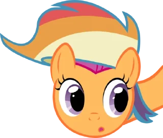 😳 emoji Scootaloo | @MyLittlePony_bots Telegram sticker 9 of 120