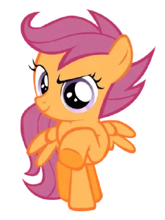 🙂 emoji Scootaloo | @MyLittlePony_bots Telegram sticker 6 of 120