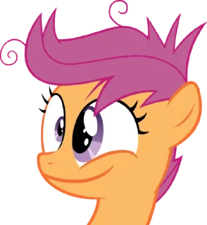 😅 emoji Scootaloo | @MyLittlePony_bots Telegram sticker 24 of 120