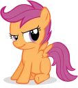 😏 emoji Scootaloo Pony Telegram sticker 20 of 35