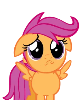 🙁 emoji Scootaloo | @MyLittlePony_bots Telegram sticker 14 of 120