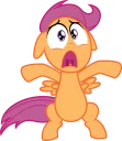 😱 emoji Scootaloo Pony Telegram sticker 12 of 35