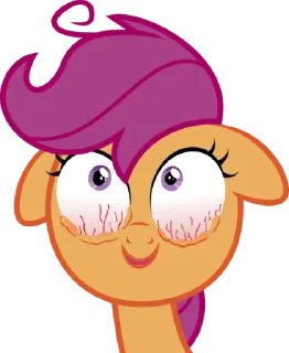 👁 emoji Scootaloo | @MyLittlePony_bots Telegram sticker 20 of 120