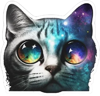 😊 emoji t.me/addstickers/CosmoCats Telegram sticker 9 of 15
