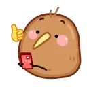 👍 emoji Птичка Киви @TgSticker Telegram sticker 13 of 27