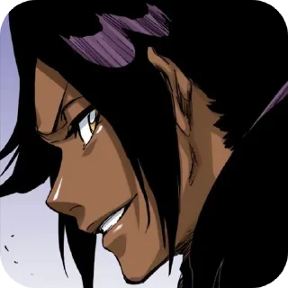 🥴 emoji Yoruichi • @StikerPack21 Telegram sticker 11 of 50