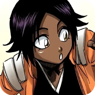 😲 emoji Yoruichi • @StikerPack21 Telegram sticker 6 of 50