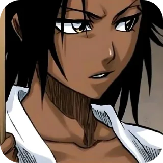 😶 emoji Yoruichi • @StikerPack21 Telegram sticker 12 of 50