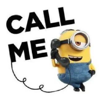 📞 emoji minions Telegram sticker 18 of 41