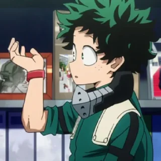 😮 emoji Мидория Изуку Telegram sticker 12 of 120