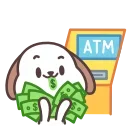 🤑 emoji Hao Pup Telegram sticker 21 of 33
