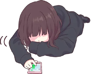 😞 emoji Kurumi Chan Pt.3 @jp_stickers Telegram sticker 20 of 40