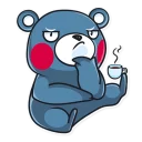 😕 emoji Kumamon Telegram sticker 20 of 30