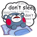 😧 emoji Kumamon Telegram sticker 12 of 30