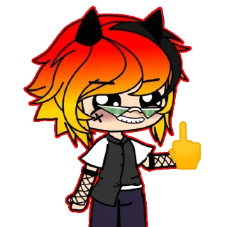 🖕 emoji Хто я Telegram sticker 18 of 89