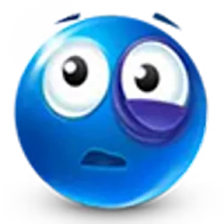 🤕 emoji Blue face for Illeina Telegram sticker 20 of 120