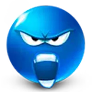 🤬 emoji Blue face for Illeina Telegram sticker 17 of 120