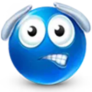 😱 emoji Blue face for Illeina Telegram sticker 24 of 120