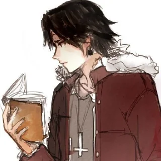 😌 emoji chrollo ฅ^•ﻌ•^ฅ @yellowOOO Telegram sticker 13 of 86