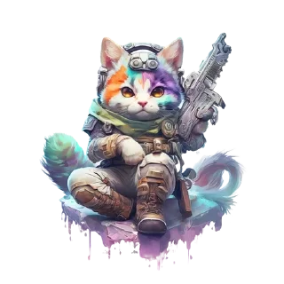 Sticker from GeekCool-Cosmo_Cats