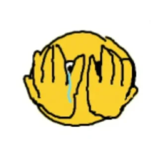 😥 emoji жёлтые ебала @stolen_meme_s Telegram sticker 23 of 45