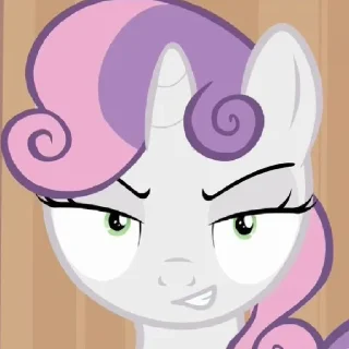 🍒 emoji Sweetie Belle | @MLPstick Telegram sticker 11 of 50