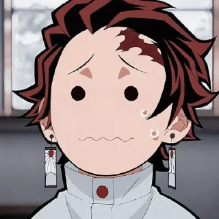 😶 emoji Танджиро Telegram sticker 9 of 30