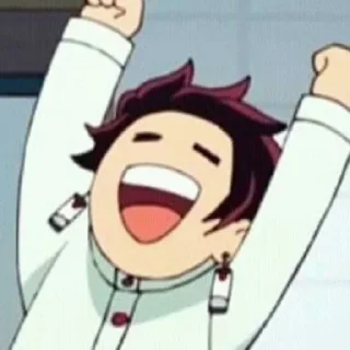 😆 emoji Танджиро Telegram sticker 15 of 30