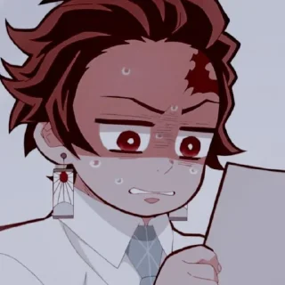 😑 emoji Танджиро Telegram sticker 22 of 40