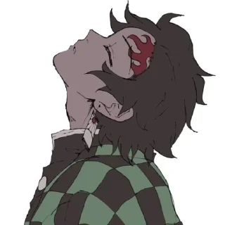 😕 emoji Танджиро Telegram sticker 17 of 40