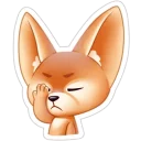 🤦‍♀️ emoji Лисёнок Фенечка Telegram sticker 16 of 20